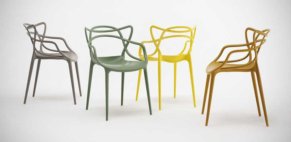 Kartell Italia: Masters chairs, design Philippe Starck with Eugeni